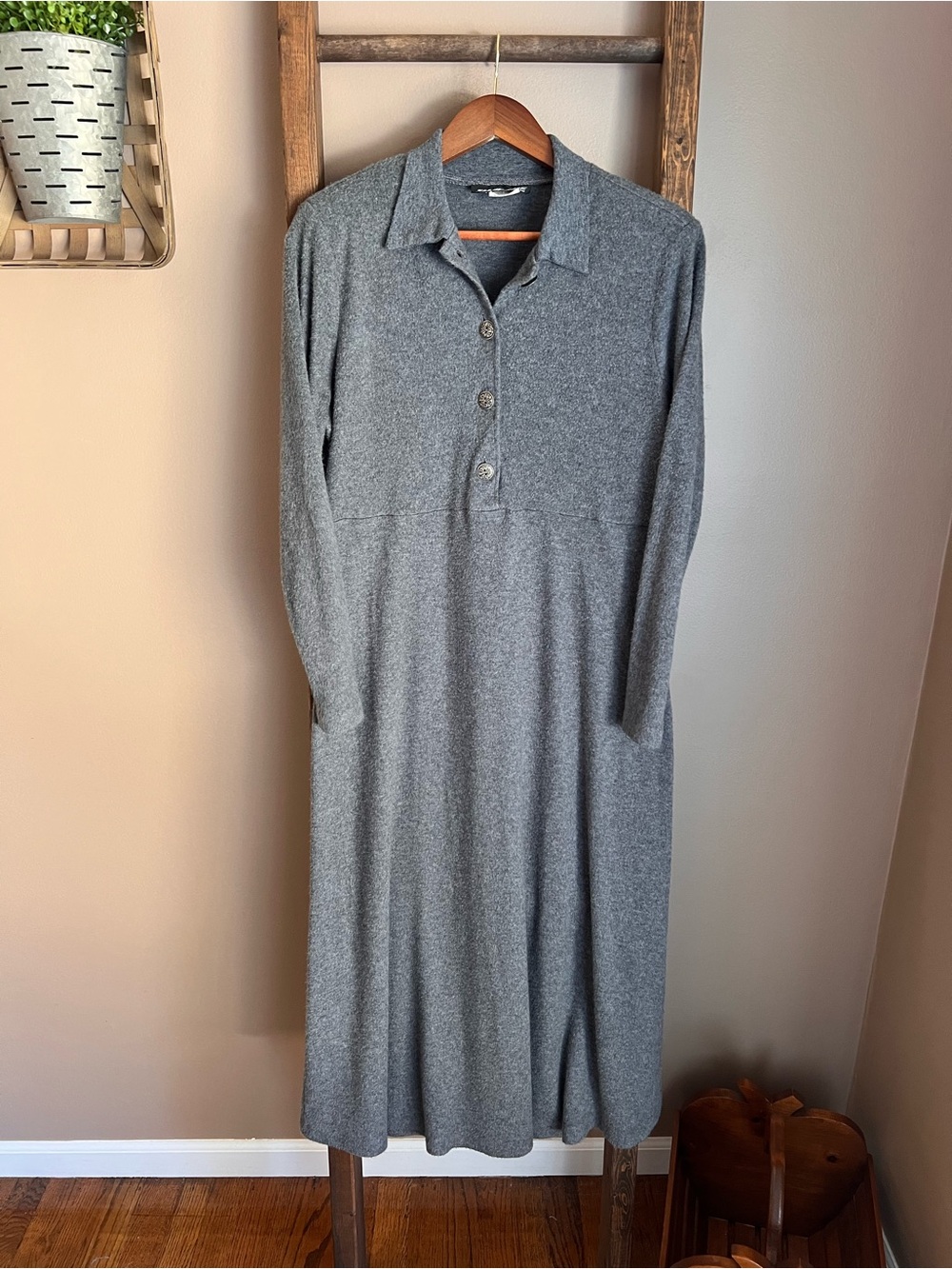 True Vintage Shar Ade Made in the USA Long Sleeve Dress